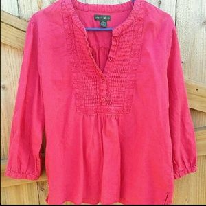 Mountain Lake peasant top (XL)